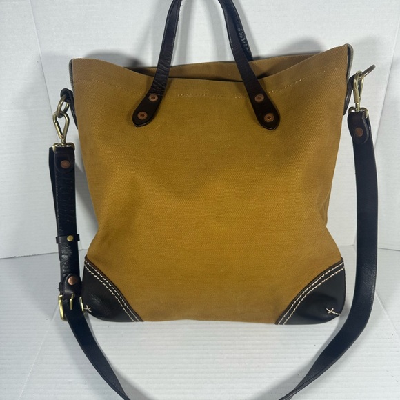 Ralph Lauren Double RL Handbags - Ralph Lauren Double RL Tan and Black Shoulder Bag